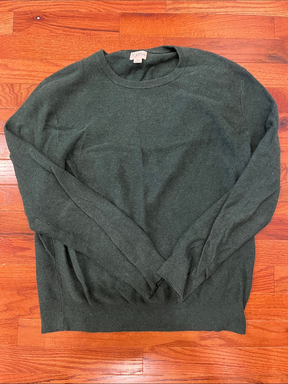 J. Crew Men's Forest Green Crewneck Sweater